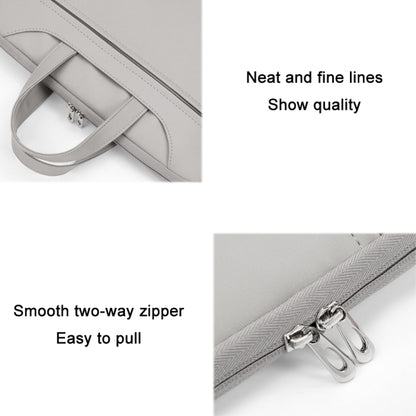 Baona BN-Q006 PU Leather Full Opening Laptop Handbag For 13/13.3 inches(Black) - 13.3 inch by Baona | Online Shopping UK | buy2fix