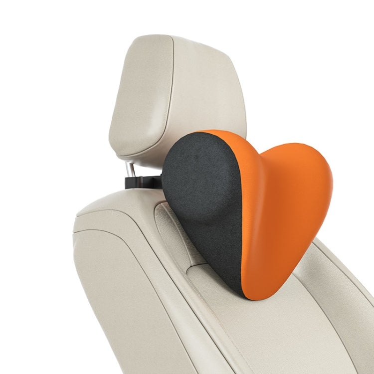 A09 Car Seat Headrest Memory Foam Comfortable Neck Pillow, Style: Without Stand (Orange) - In Car by buy2fix | Online Shopping UK | buy2fix