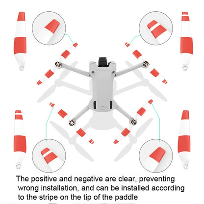 8 PCS 6030F Double Sided Colorful Low Noise Wing Propellers For DJI Mini 3 Pro, Color: Three -color - DJI & GoPro Accessories by buy2fix | Online Shopping UK | buy2fix