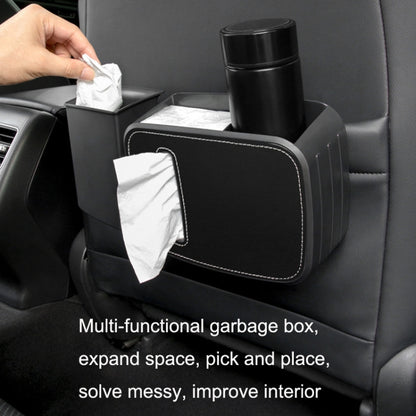 Car Drain Tissue Box Umbrella Storage Pocket Bag Storage Box Car Trash Can(Beige) - In Car by buy2fix | Online Shopping UK | buy2fix