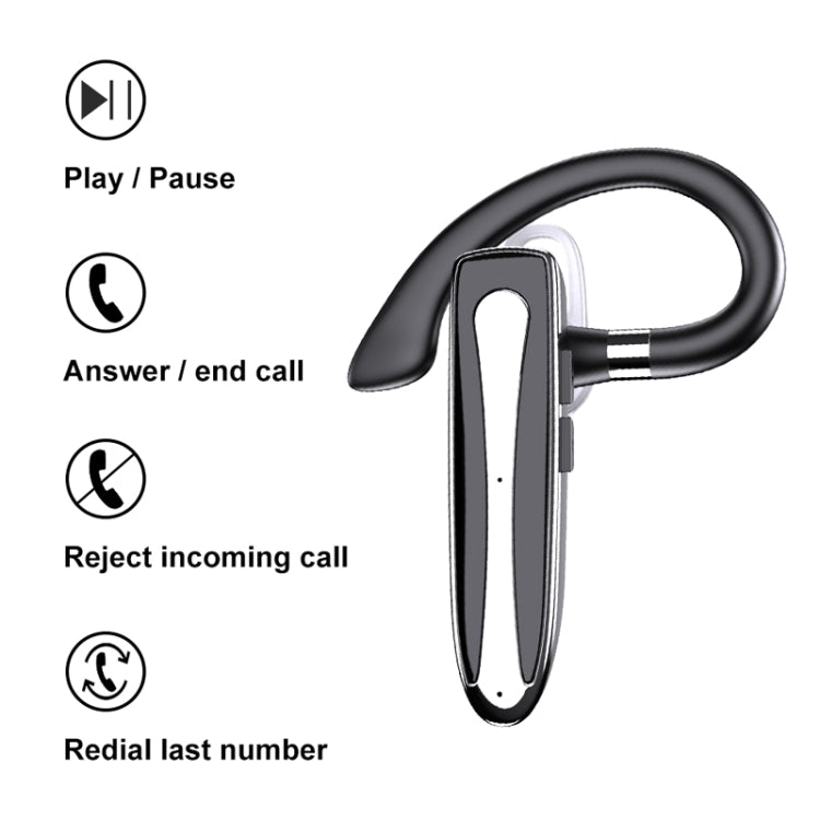 530 Business Model Hanging Ear Stereo Bluetooth Headset(Single Earphone) - Bluetooth Earphone by buy2fix | Online Shopping UK | buy2fix