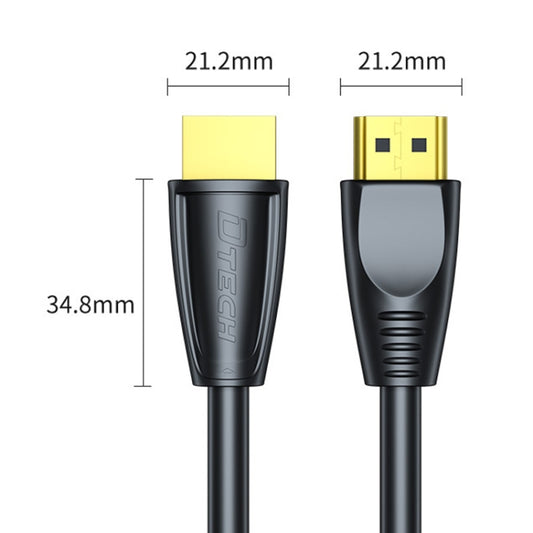 DTECH HDMI 2.0 HD Connection Cable 4K 60Hz Computer TV Connection Cable, Length: 0.75m by DTECH
