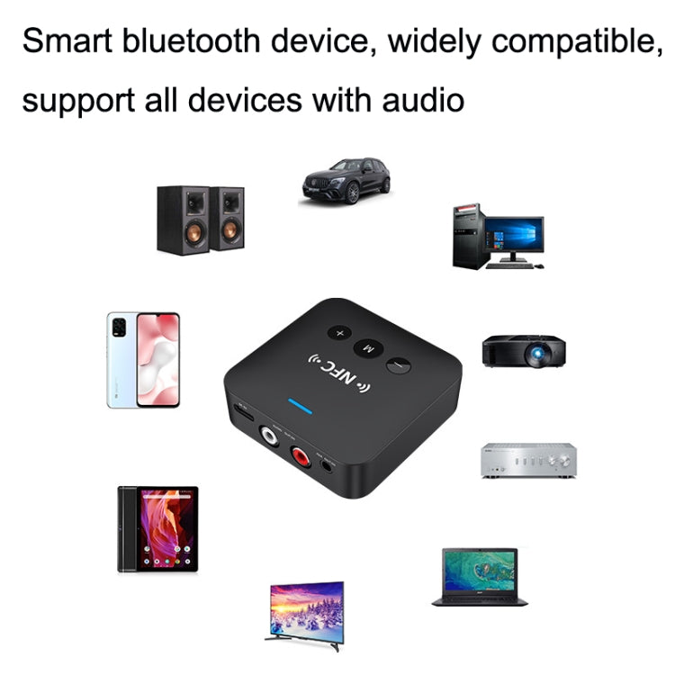 AFK-A10 NFC Bluetooth Receiver Transmitter AUX Car Speaker Receiver - Apple Accessories by buy2fix | Online Shopping UK | buy2fix