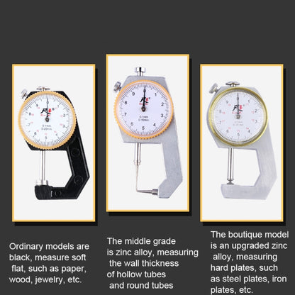 CHIXI Handheld Thickness Gauge Paper Thickness Gauge, Specification: Boutique 0-20mm Flat Head - Consumer Electronics by buy2fix | Online Shopping UK | buy2fix