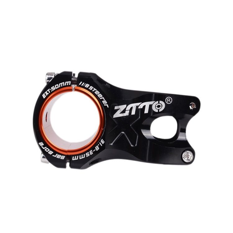 ZTTO Bicycle Handlebar Hollow 0 Degree Short Riser(Black) - Outdoor & Sports by ZTTO | Online Shopping UK | buy2fix