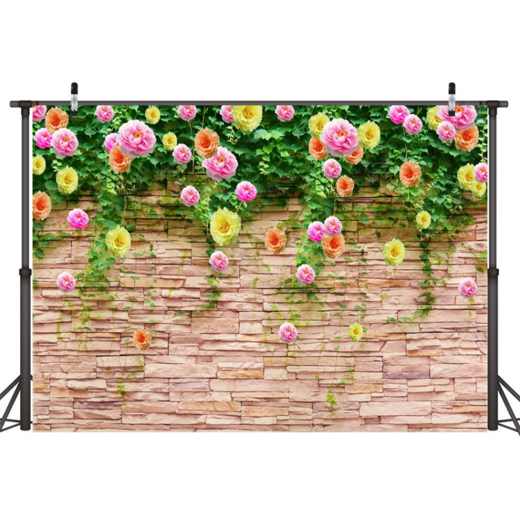 2.1m x 1.5m Flower Wall Photography Background Cloth - Camera Accessories by buy2fix | Online Shopping UK | buy2fix