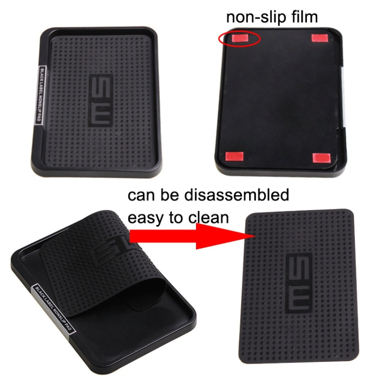 2 PCS SHUNWEI SD-1030 Car Universal Anti-skid Pad Storage Tray(Black) - In Car by SHUNWEI | Online Shopping UK | buy2fix