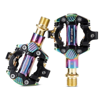 WEST BIKING Mountain Bike Self-locking Lightweight Aluminum Alloy Pedal(Colorful) - Outdoor & Sports by WEST BIKING | Online Shopping UK | buy2fix