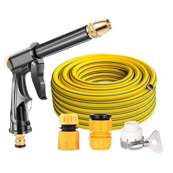 High Pressure Car Wash Hose Telescopic Watering Sprinkler, Style: H2+3 Connector+15m Tube by buy2fix