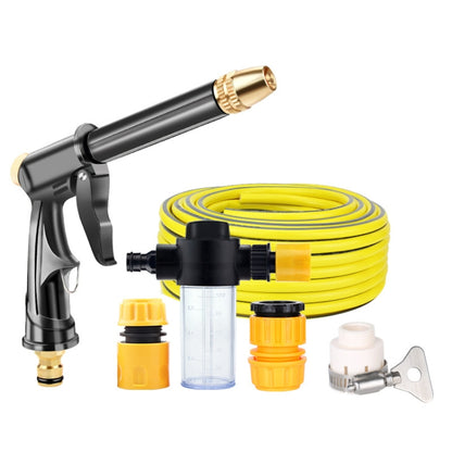 High Pressure Car Wash Hose Telescopic Watering Sprinkler, Style: H2+3 Connector+15m Tube+Foam Pot - In Car by buy2fix | Online Shopping UK | buy2fix