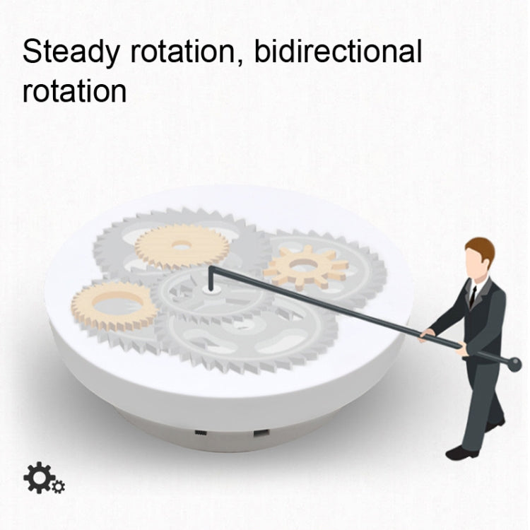 Photography Electric Turntable Automatic Rotating Display Stand,Style: Plug -in 2 In 1 30/35 cm - Camera Accessories by buy2fix | Online Shopping UK | buy2fix