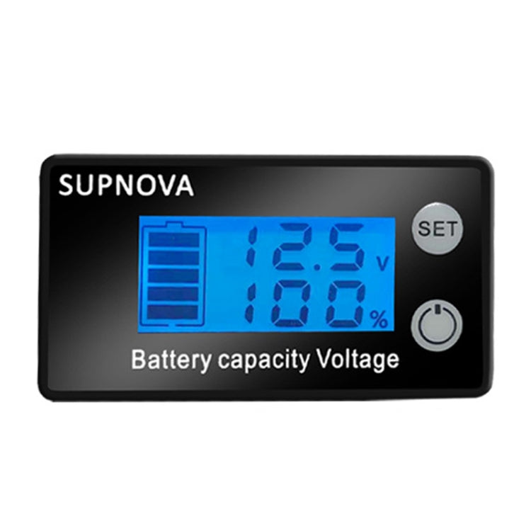 SUPNOVA LCD Two-wire Voltage and Electricity Meter DC Digital Display Voltmeter(Blue) - Consumer Electronics by SUPNOVA | Online Shopping UK | buy2fix