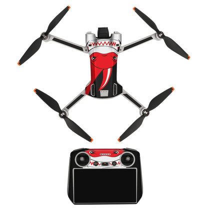 Sunnylife Drone+Remote Control Protective Sticker For DJI Mini 3 Pro RC Version(Shark Red) - DJI & GoPro Accessories by Sunnylife | Online Shopping UK | buy2fix