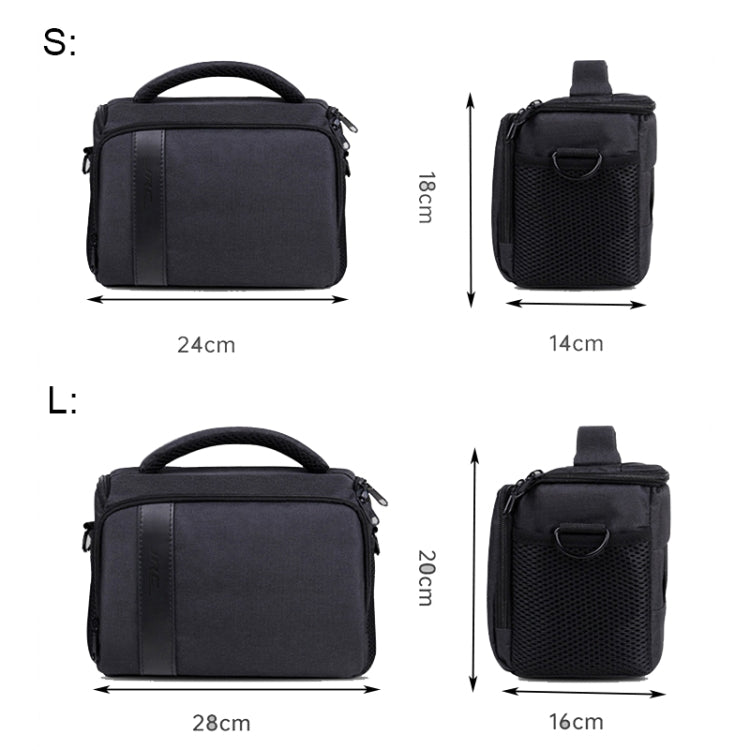 JRC MR70 SLR Single-shoulder Messenger Bag, Size: L(Black) - Camera Accessories by JRC | Online Shopping UK | buy2fix