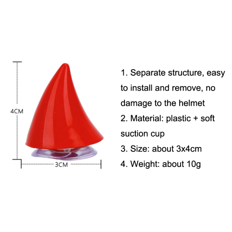 2pcs /Pair Motorcycle Helmet Devil Sucker Decoration, Style: Small Horns (Red) by buy2fix