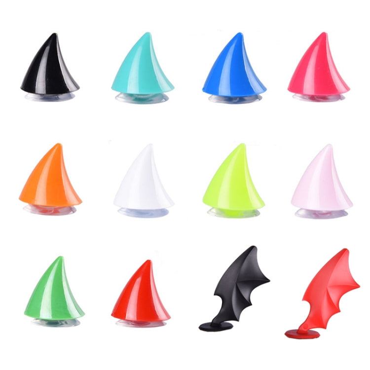 2pcs /Pair Motorcycle Helmet Devil Sucker Decoration, Style: Small Horns (Red) by buy2fix