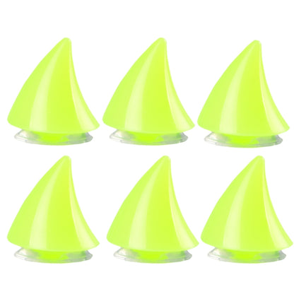 6PCS Motorcycle Helmet Devil Sucker Decoration, Style: Small Horns (Fluorescent Green) - In Car by buy2fix | Online Shopping UK | buy2fix