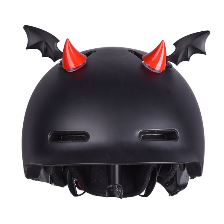 2pcs /Pair Motorcycle Helmet Devil Sucker Decoration, Style: Small Horns (Orange) by buy2fix
