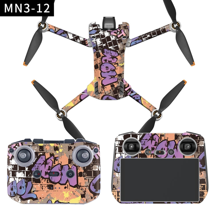 Flat Style Waterproof Anti-Scratch Sticker For DJI Mini 3 Pro RC With Screen Version(Mn3-12) - DJI & GoPro Accessories by buy2fix | Online Shopping UK | buy2fix