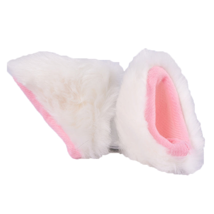 4PCS Motorcycle Plush Ear Helmet Decoration(White) by buy2fix