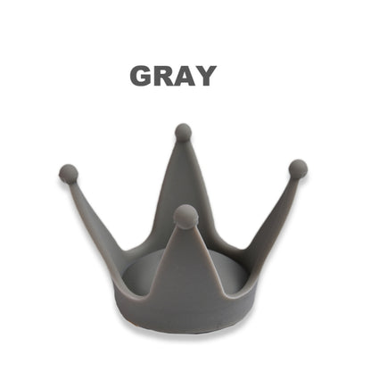 2PCS Motorcycle Crown Sucker Helmet Decoration(Gray) by buy2fix