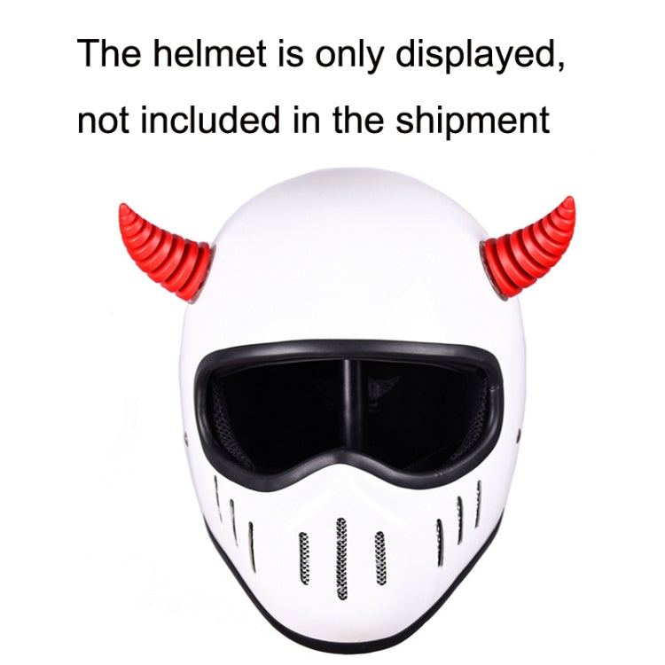2PCS Motorcycle Horn Sucker Helmet Decoration(White) by buy2fix