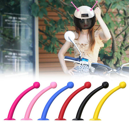 4PCS Motorcycle Helmet Soft Silicone Tentacle Sucker Decoration(Light Pink) by buy2fix