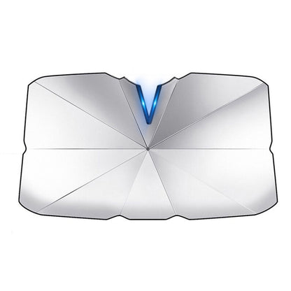 Car Windshield Telescopic Folding Thermal Insulation Parasol, Size: Open Style Large by buy2fix