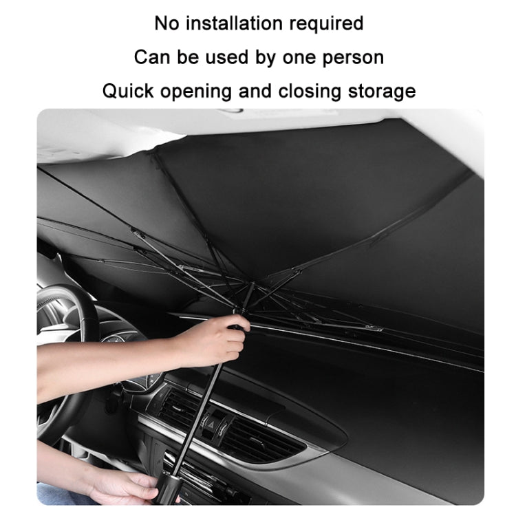 Car Windshield Telescopic Folding Thermal Insulation Parasol, Size: Open Style Small by buy2fix
