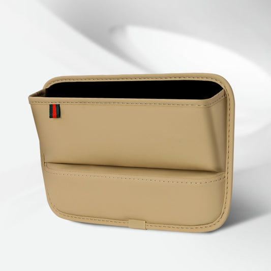 Car Seat Sewing Box Central Control Slot Storage Bag(Beige) - In Car by buy2fix | Online Shopping UK | buy2fix