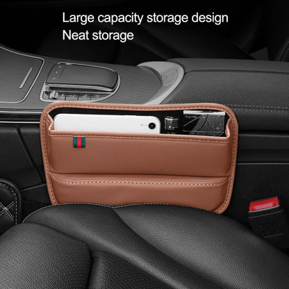 Car Seat Sewing Box Central Control Slot Storage Bag(Brown) - In Car by buy2fix | Online Shopping UK | buy2fix