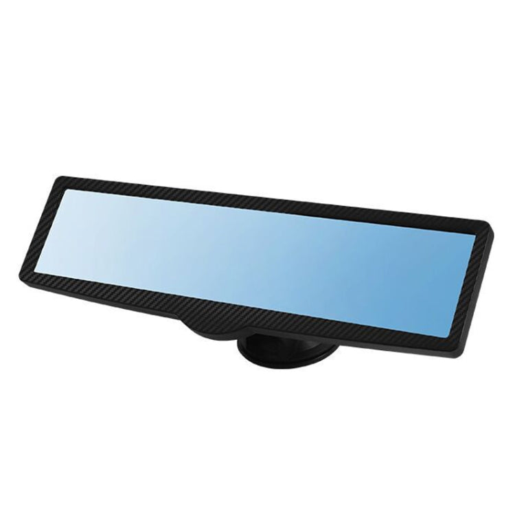 CZC-255 Car Glue Injection Suction Cup Carbon Fiber Rearview Mirror(Blue Mirror) - In Car by buy2fix | Online Shopping UK | buy2fix