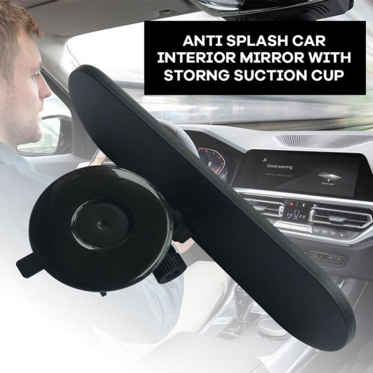 CZC-220 Car Strong Suction Cup Big Vision Flat Rearview Mirror(White Mirror) - In Car by buy2fix | Online Shopping UK | buy2fix