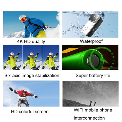 C200 4K Face Recognition WIFI Anti-Shake Outdoor Cycling Waterproof Sports Camera(Black Set) - Consumer Electronics by buy2fix | Online Shopping UK | buy2fix