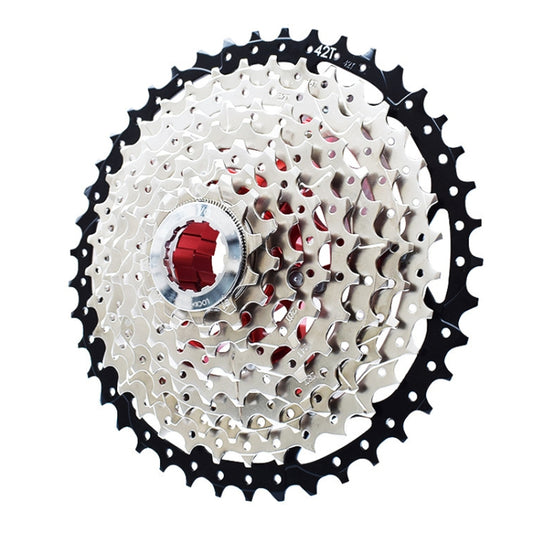 VG Sports Split Mountain Bike Lightweight Cassette Flywheel, Style: 10 Speed 42T (Silver) - Outdoor & Sports by VG Sports | Online Shopping UK | buy2fix