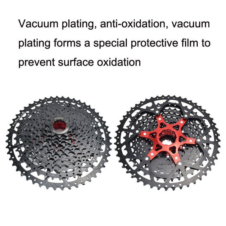 VG Sports Split Mountain Bike Lightweight Cassette Flywheel, Style: 10 Speed 42T (Black) - Outdoor & Sports by VG Sports | Online Shopping UK | buy2fix