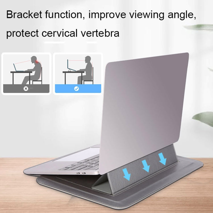 HL0066-005 Multifunctional Stand Laptop Bag, Size: 13 inches(Gray) by buy2fix