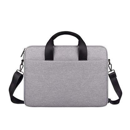 ST09 Portable Single-shoulder Laptop Bag, Size: 15.6 inches(Gray with Shoulder Strap) - 15.6 - 17 inch by buy2fix | Online Shopping UK | buy2fix