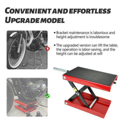 500KG 1100LBS Center Scissor Lift Suitable For Motor Bicycle ATV Work Stand - In Car by buy2fix | Online Shopping UK | buy2fix