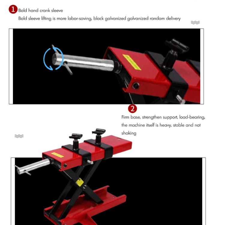 500KG 1100LBS Center Scissor Lift Suitable For Motor Bicycle ATV Work Stand - In Car by buy2fix | Online Shopping UK | buy2fix