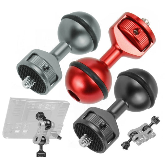 2.5cm Ball Head Clip for Action Camera Underwater Video Camera Light Diving Joint(Red) by buy2fix
