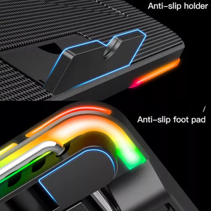 CoolCold F5  Laptop Radiator Bracket Office Desk Adjustable Laptop Cooler,Style: Colorful Edition - Computer & Networking by CoolCold | Online Shopping UK | buy2fix