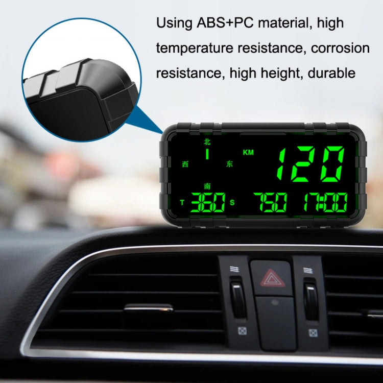 C3012 GPS Head-up Display Speed Mileage Compass Car General (Black) - In Car by buy2fix | Online Shopping UK | buy2fix