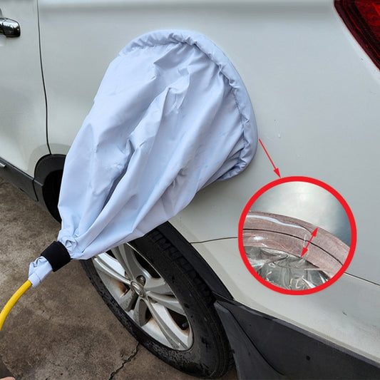 New Energy Vehicle Charging Port Waterproof Protective Cover, Color: Gray White by buy2fix