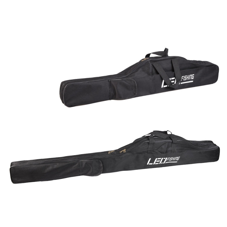 LEO 27746 Folding Fishing Rod Bag Long Fishing Gear Soft Bag, Length: 1.5m Black - Outdoor & Sports by LEO | Online Shopping UK | buy2fix