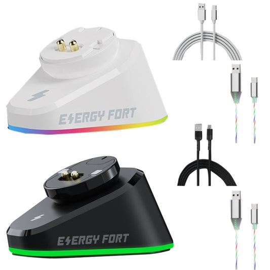 For Logitech G502 / GPW1 / 2 Wireless Mouse Charging Dock Stand Black Woven by buy2fix