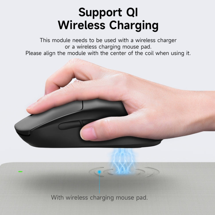 For Logitech G502 / G703 / G403 / G903 / GPW / GPW2 Mouse Wireless Charging Module Black by buy2fix