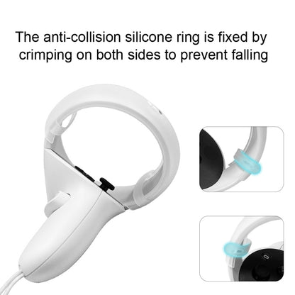 1 Pair  Controller Grip Anti-collision Silicone Ring for Oculus Quest2(Transparent) - Consumer Electronics by buy2fix | Online Shopping UK | buy2fix