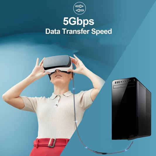 USB3.2 Gen1 VR Link Streamline For Oculus Quest 2, Model: C-C+USB3.1 5M by buy2fix
