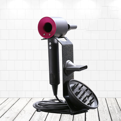 Punch Free Standing Hair Dryer Stand For Dyson 004 Black - Home & Garden by buy2fix | Online Shopping UK | buy2fix